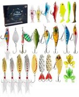 KALENDARZ ADWENTOWY WĘDKOWANIA PRZYNĘTA WOBLERY NA RYBY WĘDKARSKICH ZESTAW