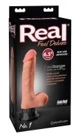 pipedream real feel deluxe 22 cm - naturalny model z powierzchnią żyłkowaną