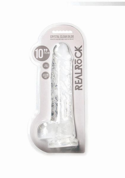 Realistic Dildo with Balls - 10""""/ 25,4 cm zdjęcie 1