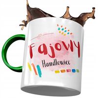 Kubek Zielony Dla Handlowca Fajowy Handlowiec Z Nadrukiem Ze Zdjęciem