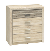 Komoda z Szufladami 4SZ 92 cm Dąb Sonoma KASTIEL ML