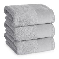 Ręcznik EMI 30x50 cm srebrny miękka bawełna frotte 500 g/m²