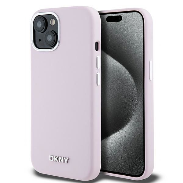 Etui DKNY do iPhone 15, iPhone 14, iPhone 13, Różowy, MagSafe zdjęcie 1