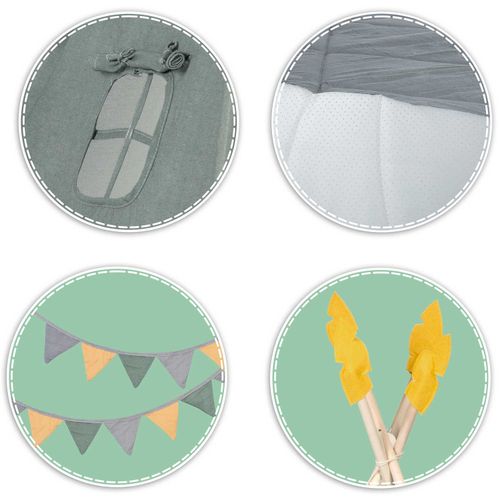 Namiot tipi dla dzieci NK-406 Nukido - zielony na Arena.pl