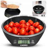 WAGA KUCHENNA elektroniczna z misą antypoślizgowa precyzyjna czarna 5