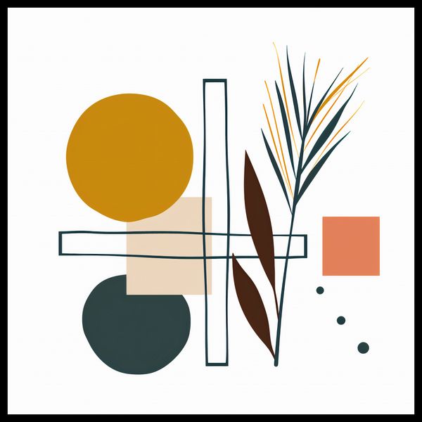 Plakat 80x80cm Ogród Symetryczny zdjęcie 2