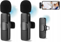 Mikrofon krawatowy 2x nadajnik + odbiornik Android USB-C K9
