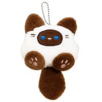 brelok do kluczy, pluszowy kotek z ogonkiem  brl371