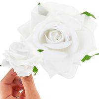 Róża Wyrobowa Welurowa Główka Kwiatowa Realistyczna Do Flowerboxów Stroików