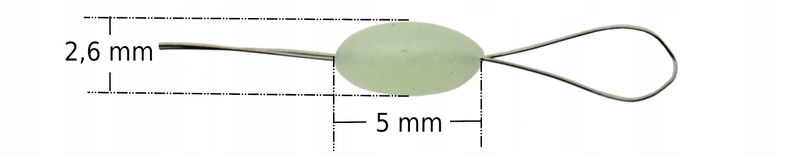 STOPER stopery SILIKONOWE FLUO baryłka Średni M - 6 szt zdjęcie 2