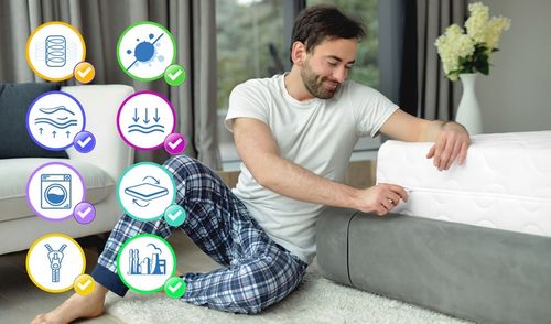 Materac 90x200 piankowy masujący 20 cm średniotwardy ECO COMPLEX na Arena.pl