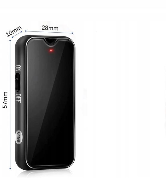 DYKTAFON SZPIEGOWSKI MINI CYFROWY PODSŁUCH MAŁY PENDRIVE 64GB BRELOK MAGNES zdjęcie 7