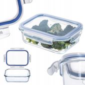 SZKLANY POJEMNIK NA ŻYWNOŚĆ JEDZENIE 1040ml Z POKRYWKĄ PUDEŁKO ŚNIADANIÓWKA