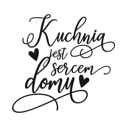 Naklejka Kuchnia Jest Sercem Domu N088 XXL na Arena.pl