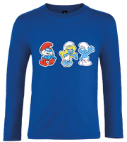 Koszulka z dł.rękaw. Smerfy