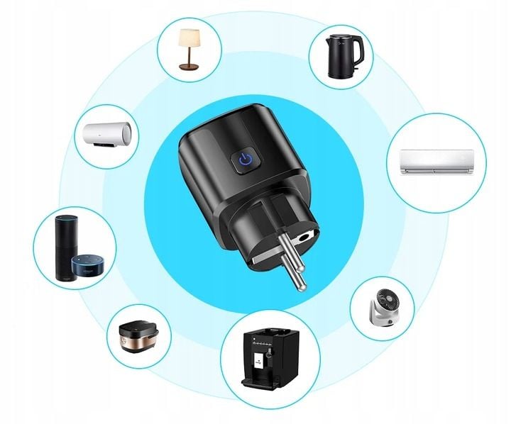 PROGRAMATOR CZASOWY GNIAZDKO GNIAZDO WiFi SMART TUYA WATOMIERZ 16A zdjęcie 4