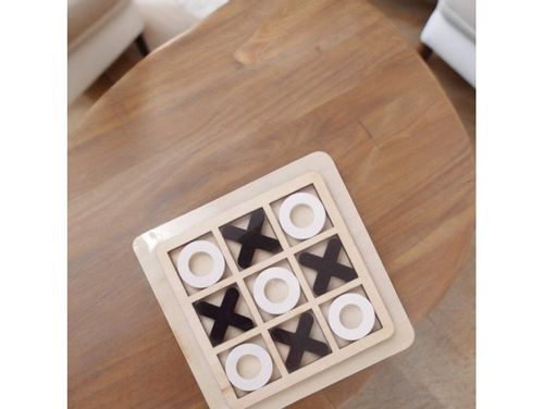 Gra planszowa kółko i krzyżyk drewniana prezent na Arena.pl