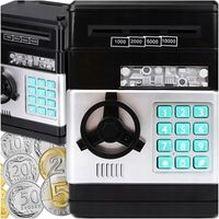 SEJF SKARBONKA NA BANKNOTY MONETY BANKOMAT WPŁATOMAT DLA DZIECI NA KOD PIN