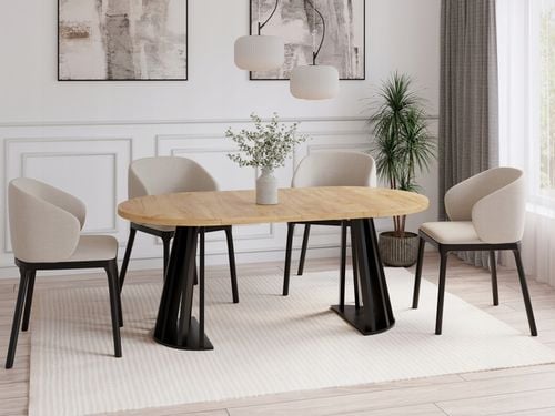 Stół rozkładany okrągły do salonu/kuchni 80/160 solidny stabilny na Arena.pl