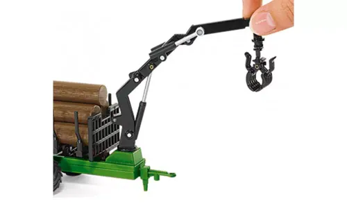 Traktor John Deere z przyczepą leśną, 1:50 na Arena.pl