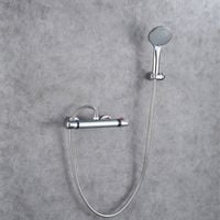 BATERIA PRYSZNICOWA Z TERMOSTATEM NATRYSKOWA TERMOSTAT PRYSZNIC CHROM