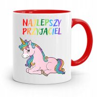 Kubek Czerwony Dla Dzieci Najlepszy Przyjaciel Z Nadrukiem Ze Zdjęciem