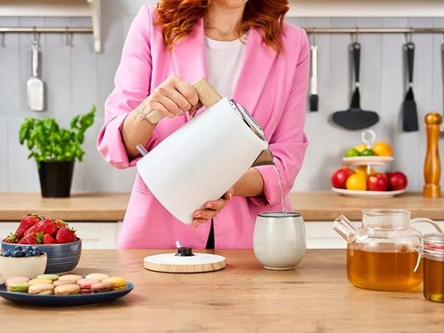 Czajnik elektryczny LAFE Scandi Pro Biały Boho 2200W 1,7L Stalowy na Arena.pl