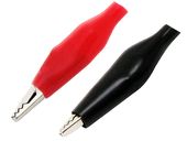 Krokodylek mały w izolacji 35mm czarny/czerwony