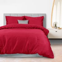 Pościel Bawełniana 160X200 Satyna Kolor Koral