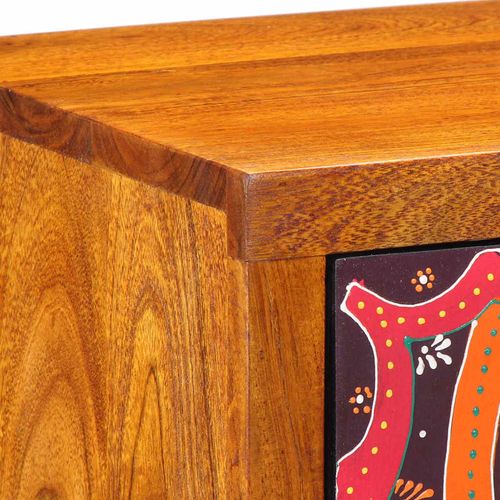 Szafka Nocna 2 pcs Brązowy 35 x 30 x 40 cm lite drewno akacjowe na Arena.pl