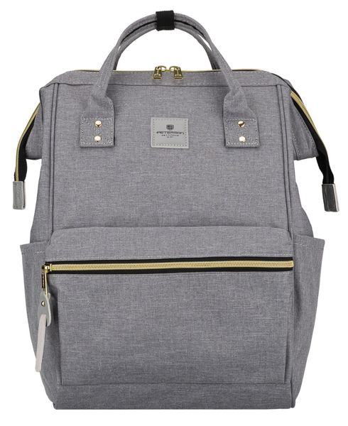 plecak materiałowy ptn alfa-5288 gray zdjęcie 1