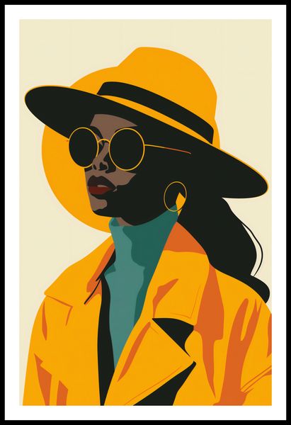 Plakat 53x81cm Żółta Stylowość zdjęcie 3