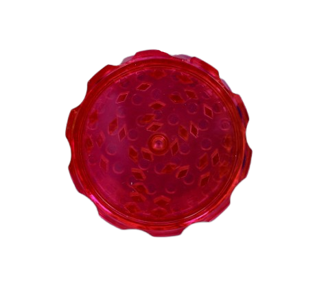 Elegancki Plastikowy Młynek do Suszu CBD Tytoniu 4-Częściowy Czerwony na Arena.pl