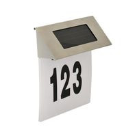 Kinkiet solarny NUMER DOMU czujnik zmierzchu LED fra