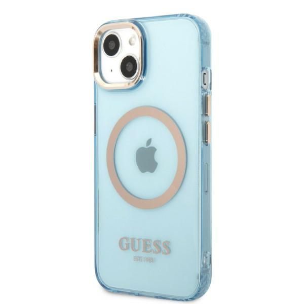 Etui Guess do iPhone 15, iPhone 14, iPhone 13, Niebieski, MagSafe zdjęcie 2