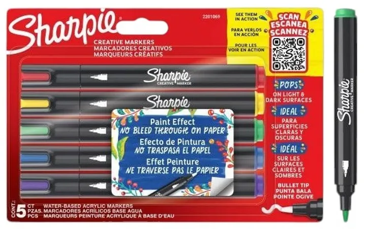 MARKERY AKRYLOWE SHARPIE CREATIVE 5SZT MEGA HIT!!! zdjęcie 1