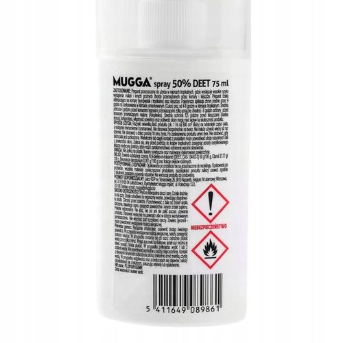 Mugga spray DEET STRONG 50% na komary kleszcze owady meszki 75ml na Arena.pl