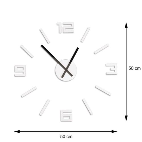 Zegar Arabic biały 50 cm na Arena.pl