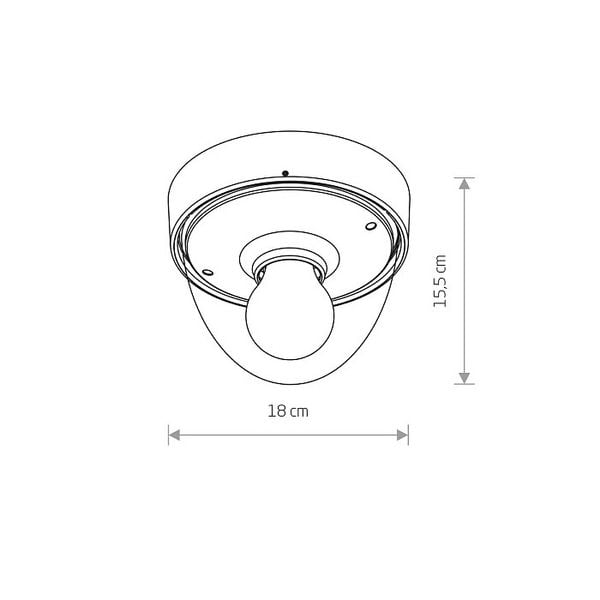 Ogrodowa lampa elewacyjna NOOK 7972 zewnętrzna oprawa natynkowa biała zdjęcie 3