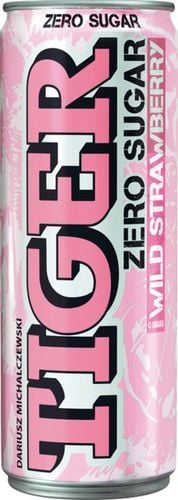 Napój energetyczny Tiger Zero Sugar Wild Strawberry 12x250ml na Arena.pl