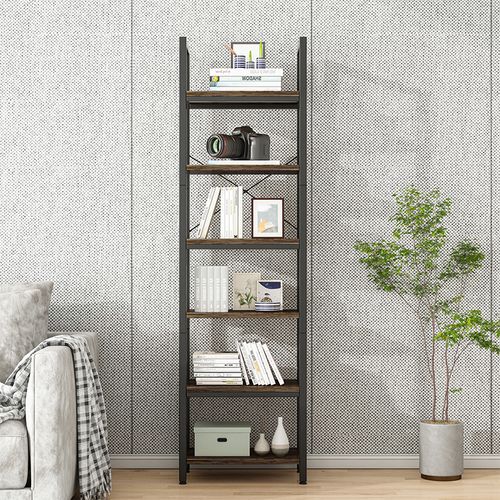 BIUROWY REGAŁ NA KSIĄŻKI BIBLIOTECZKA WYSOKI LOFT SOLIDNY SŁUPEK VINTAGE na Arena.pl