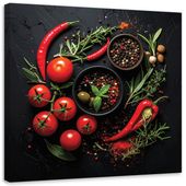 Obraz do kuchni restauracji baru jadalni, Przyprawy Warzywa