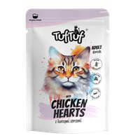 MOKRA KARMA DLA KOTA TufTuf  Saszetka mielonka z kurzymi sercami 300g