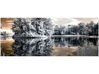 100X40CM WYSEPKA JEZIORZE OBRAZ DREWNO