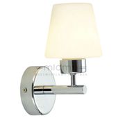 LAMPA ścienna LEE ML6383 Milagro szklana OPRAWA kinkiet chrom biały