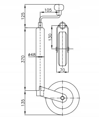 KÓŁKO KOŁO PODPOROWE MANEWROWE PODPORA na Arena.pl