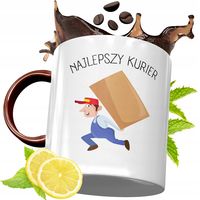 Kubek Bordowy Dla Kuriera Na Urodziny Prezent Z Nadrukiem Ze Zdjęciem