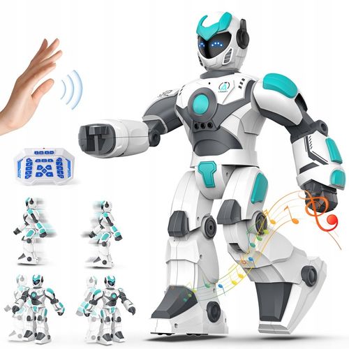 ROBOT DUŻY INTERAKTYWNY ZDALNIE GEST PROGRAMOWANY STEROWANIE GŁOSOWE LED na Arena.pl