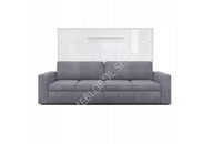 PÓŁKOTAPCZAN MEBLOPOL 160H poziomy BIAŁY/BIAŁY POŁYSK - DUŻY WYBÓR TKANIN