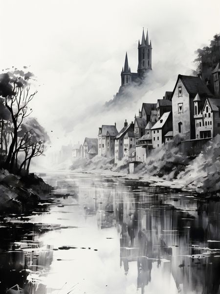 Plakat 30x40cm Mglisty Refleks zdjęcie 1